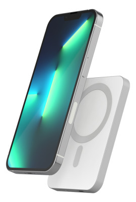 Epico 5000mAh Aluminium Magnetic Powerbank Silver