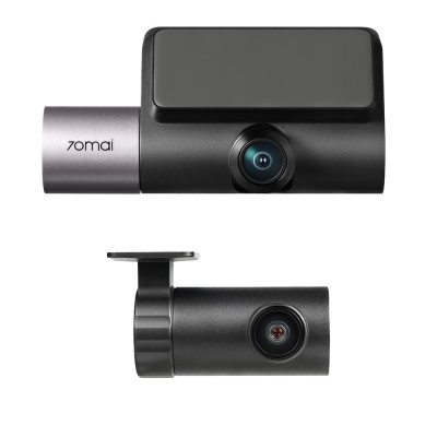 70mai Cam T800 4K HDR černá + Rear Cam RC24 + kart