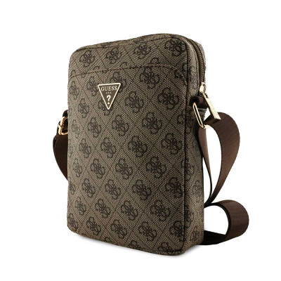 Guess PU 4G Triangle Logo Taška 8" Brown