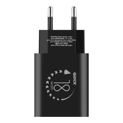 OBAL:ME cestovní nabíječka USB-A 18W, Black