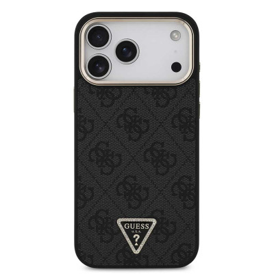 Guess Triangle Logo MagSafe iPhone 18 ProMax Black