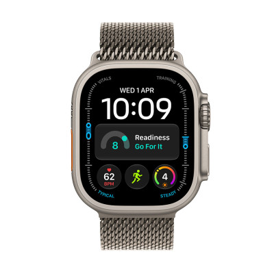 Apple Watch Ultra 4 Natural Titanium, Natural Titanium Milanese, L