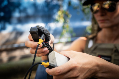 Tactical Recce 3:20 kabel Garmin USB-C Black/Yello