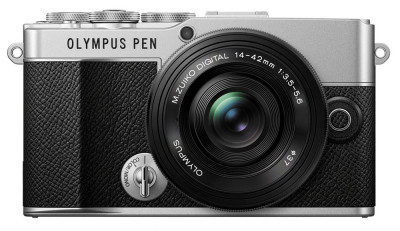 Olympus E-P7 Pancake Zoom Kit silver/black