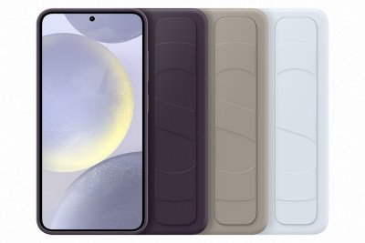 Samsung Standing Grip Case Galaxy S24, Light Blue