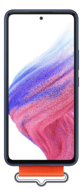 Samsung Silicone Cover with Strap A53 5G, Navy