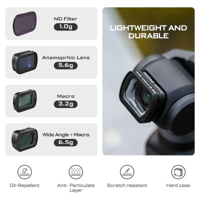 FREEWELL Osmo Pocket 3 Lens & ND Filters Kit