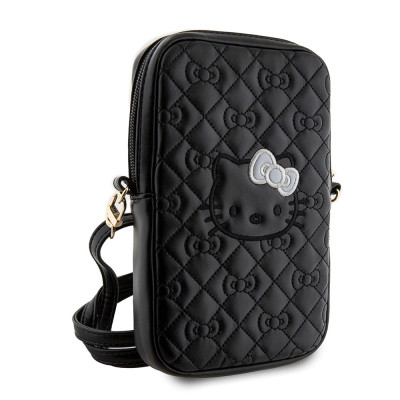 Hello Kitty PU Leather Quilted Pattern Kitty Head