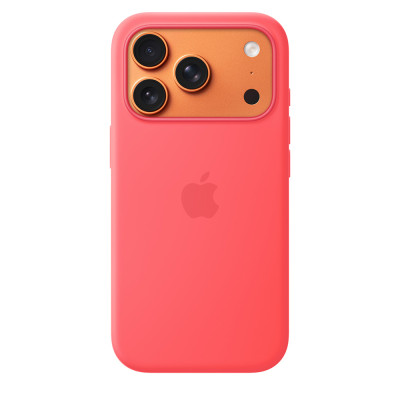 iPhone 17 Pro Silicone Case MagSafe Bright Guava