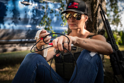 Tactical Recce 3:20 kabel Garmin USB-C Black/Red