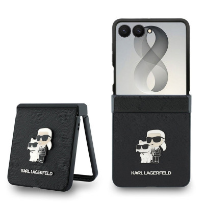 Karl Lagerfeld Saffiano K+CH Galaxy Z Flip 8 Black