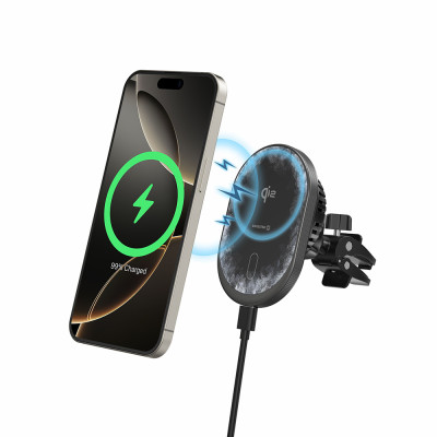 SWISSTEN držák MagRide s bezd. nabíjením Qi2 15W