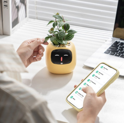 Inteligentní květináč PLANTSIO IVY gen 2 žlutý