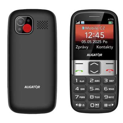 Aligator A775 Senior černý + stol.nab.