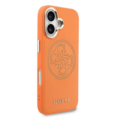Guess Perforated 4G Logo MagSafe iPhone 17 Orange