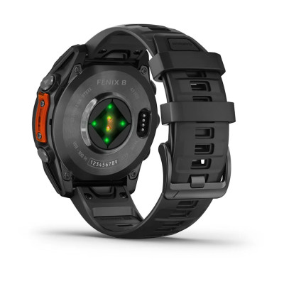 Garmin fenix 8 47mm,AMOLED,Glass,SlGr Steel/Blc SB
