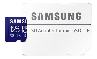 Samsung micro SDXC 128GB PRO Plus + SD adaptér