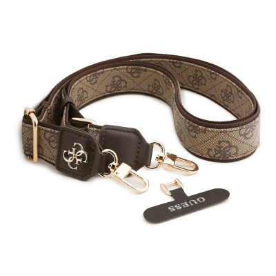 Guess Crossbody popruh PU 4G Metal Logo, Brown