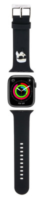 Karl Lagerfeld Head NFT řemínek Apple 42/44, Black