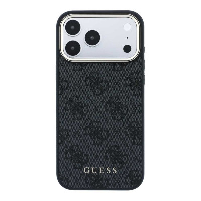 Guess 4G Gold Frame MagSafe iPhone 18 ProMax Black