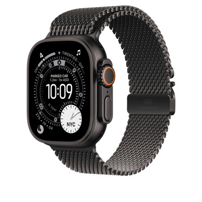 Apple 49mm Black Titanium Milanese Loop - Small