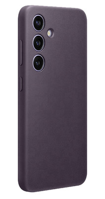 Samsung Vegan Leather Case Galaxy S24, Dark Violet