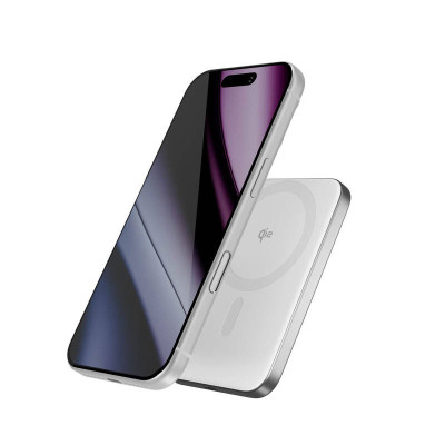 Epico Qi2 5000mAh Mag+ powerbanka EM51 - stříbrná