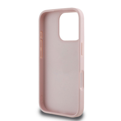 Guess PU Grained Roses 4G Logo iPhone 16 Pro, Pink