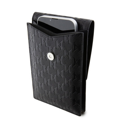 Karl Lagerfeld Saffiano Monogram Wallet Bag Ikonik