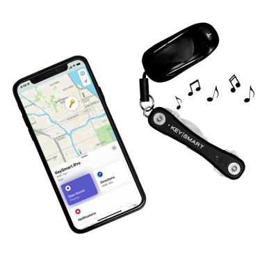 KeySmart iPro Organizér Klíčů s Apple FindMy Černý