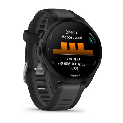 Garmin Forerunner 165, Black/Slate grey
