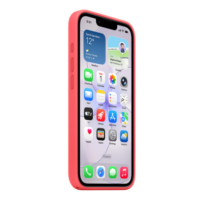 iPhone 17e Silicone Case with MagSafe Bright Guava