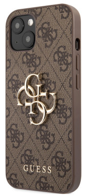 Guess Big 4G Metal Logo Hard Case iPhone 13, Brown