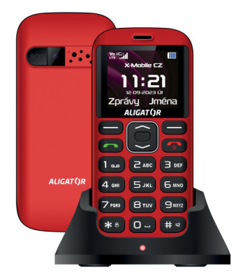 Aligator A720 4G Senior Black Red