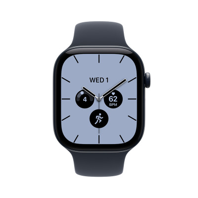 Apple Watch Series 12 Cellular 42mm, nočně modrá keramika s námořnicky modrým sportovním řemínkem, S/M
