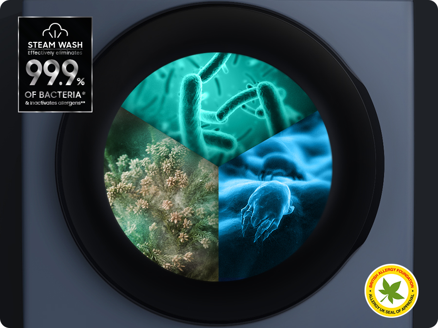 Úzká Pračka Samsung WW90DG5G34ABL hygienické praní