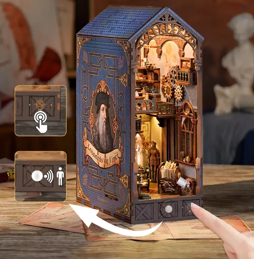 3D dřevěná Stavebnice Tonecheer Leonardo Da Vinci