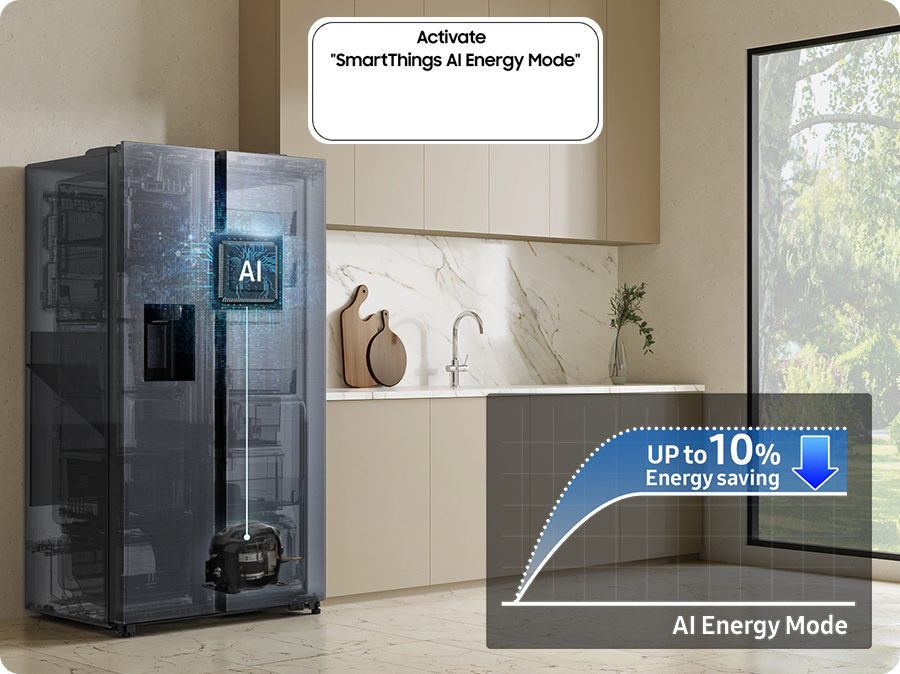 Americká chladnička Samsung RS90F65EDTEO AI Energy