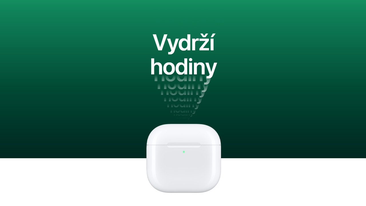 Bezdrátová sluchátka Apple AirPods 5 (2026), výdrž