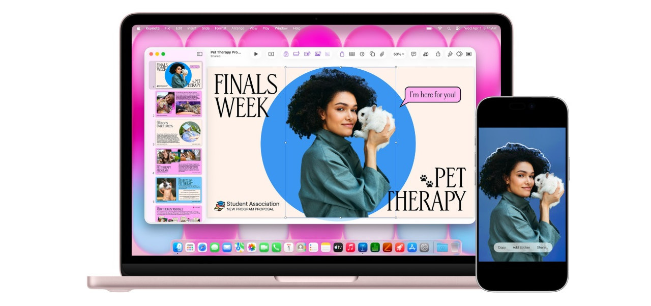 MacBook Neo, propojení s iPhone