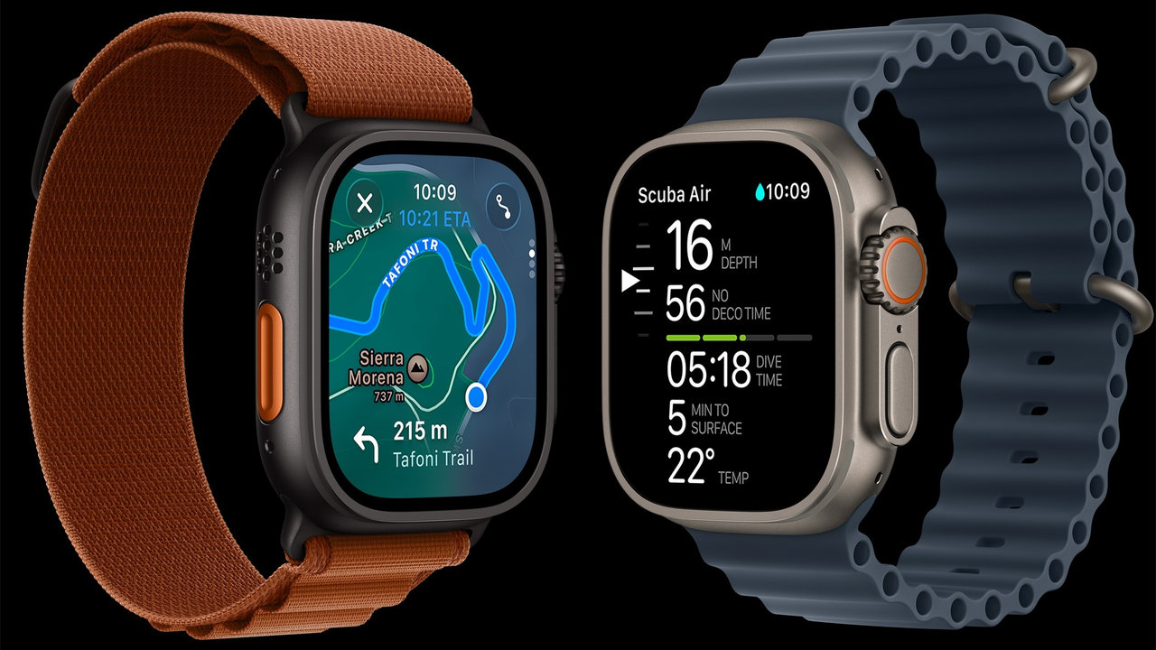 Chytré hodinky Apple Watch Ultra 3 (2025) potápění