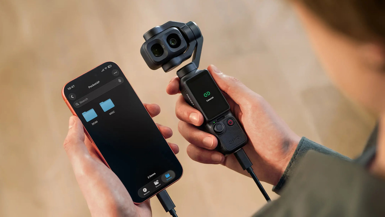 Ruční kamera se stabilizátorem DJI Osmo Pocket 4P