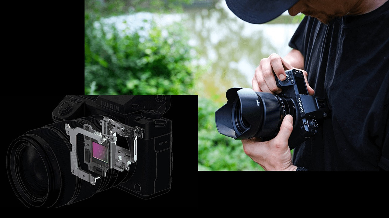 Digitální fotoaparát FujiFilm GFX 100 II, stabilizace
