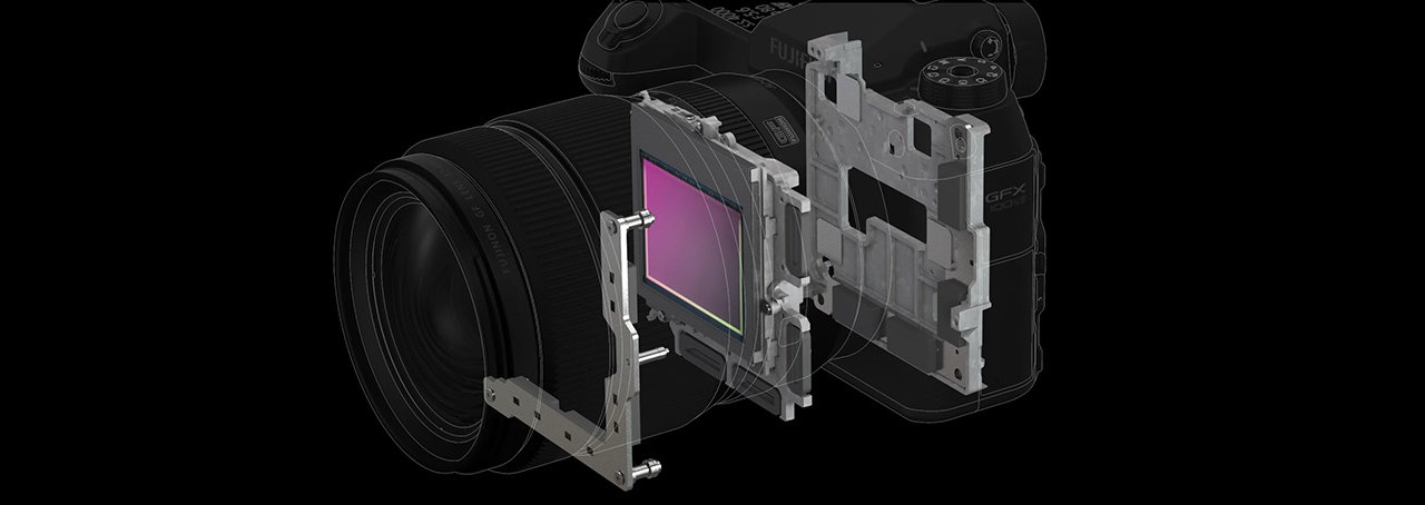 Digitální fotoaparát FujiFilm GFX 100S II, stabilizace v těle