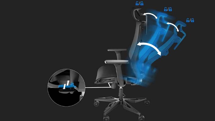 GENESIS ergonomické herní křeslo ASTAT 200 černé