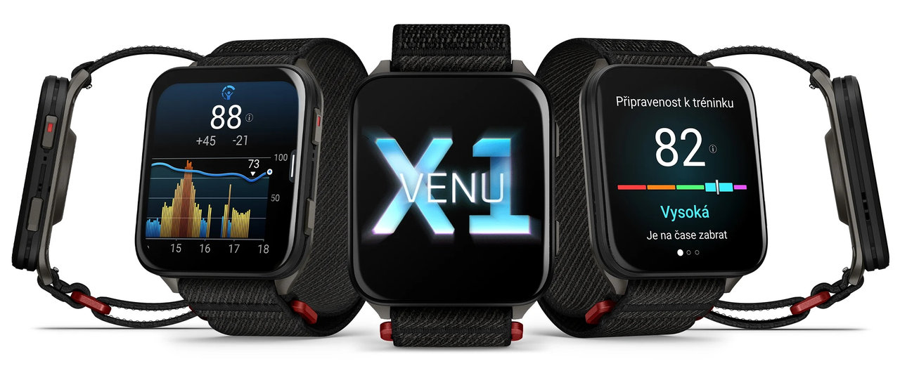 Chytré hodinky Garmin Venu X1, detailní sledování sportu