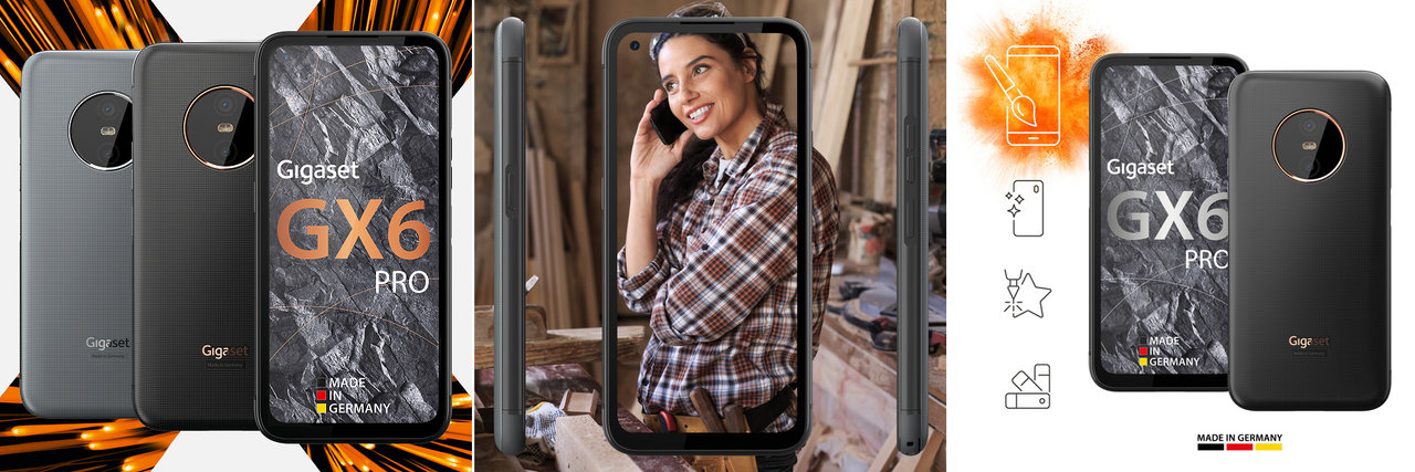 Odolný mobilní telefon Gigaset GX6 PRO