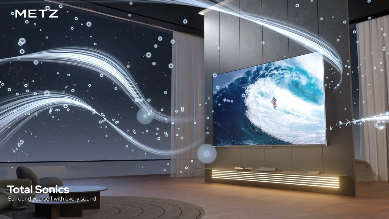 QD-MINILED televizor Metz, vybavení