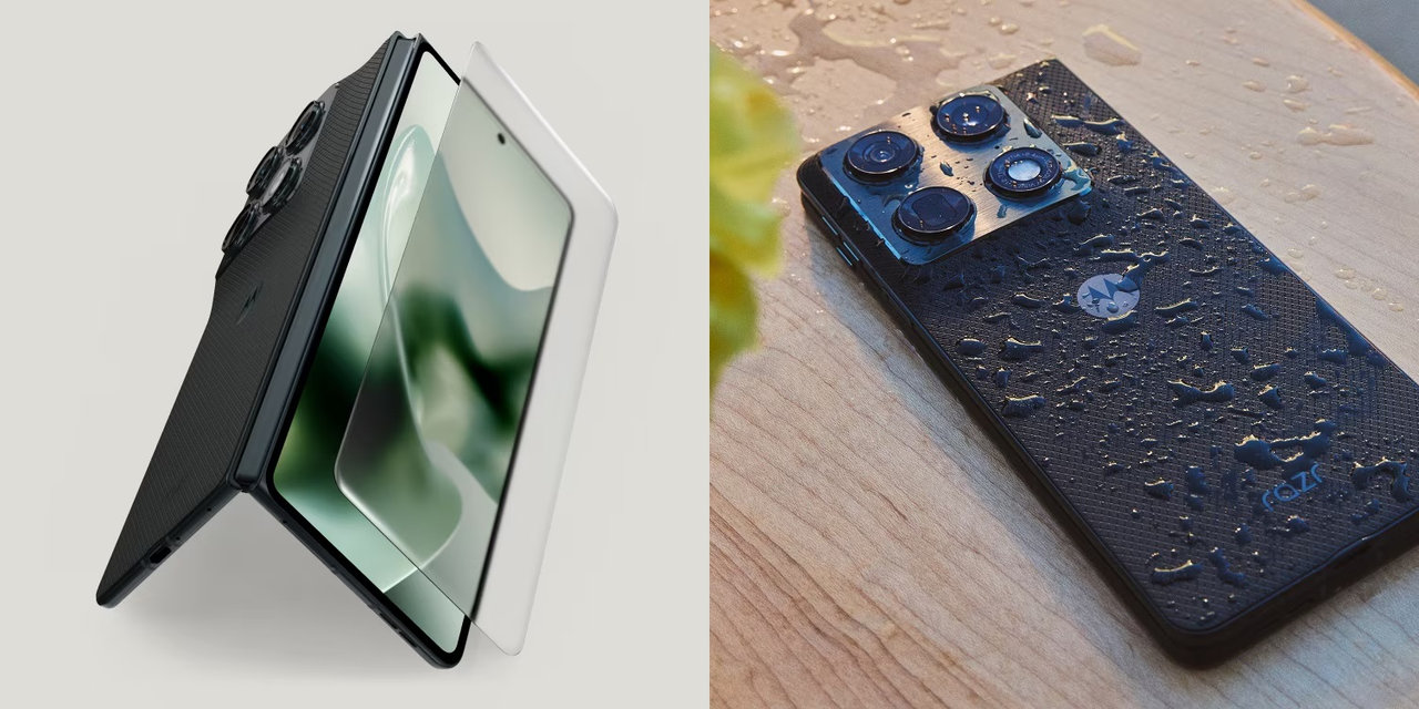 Skládací mobilní telefon Motorola Razr Fold, odolnost