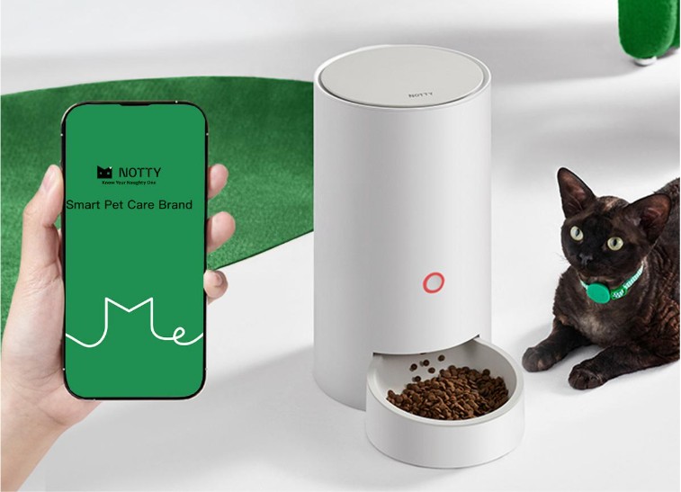 Notty-Enchen Automatický dávkovač krmiva pro kočky 3,2 l